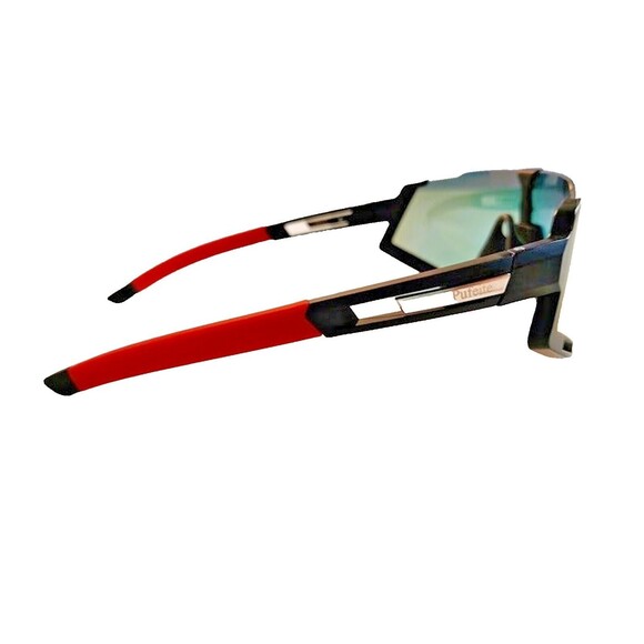 Pufeite Polarized Sports Sunglasses For Men, Women, Teen-Hard Case-Black-Red - Picture 7 of 11